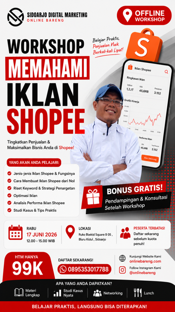 Workshop Shopee Sidoarjo