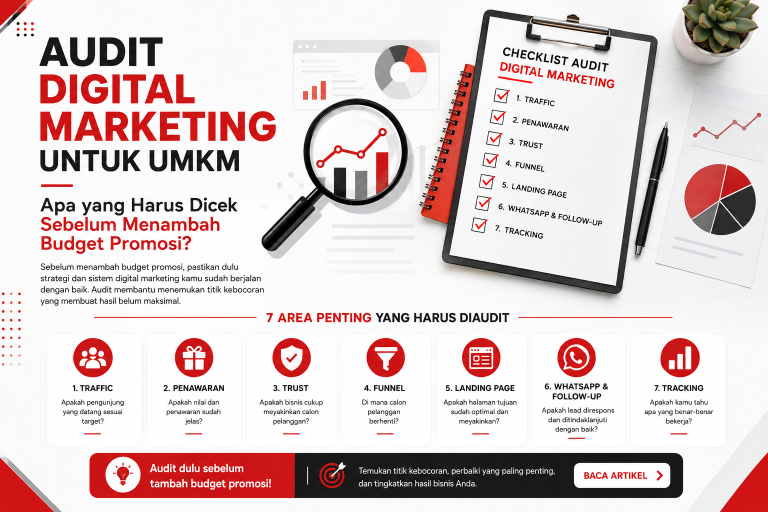 audit digital marketing UMKM sebelum menambah budget promosi