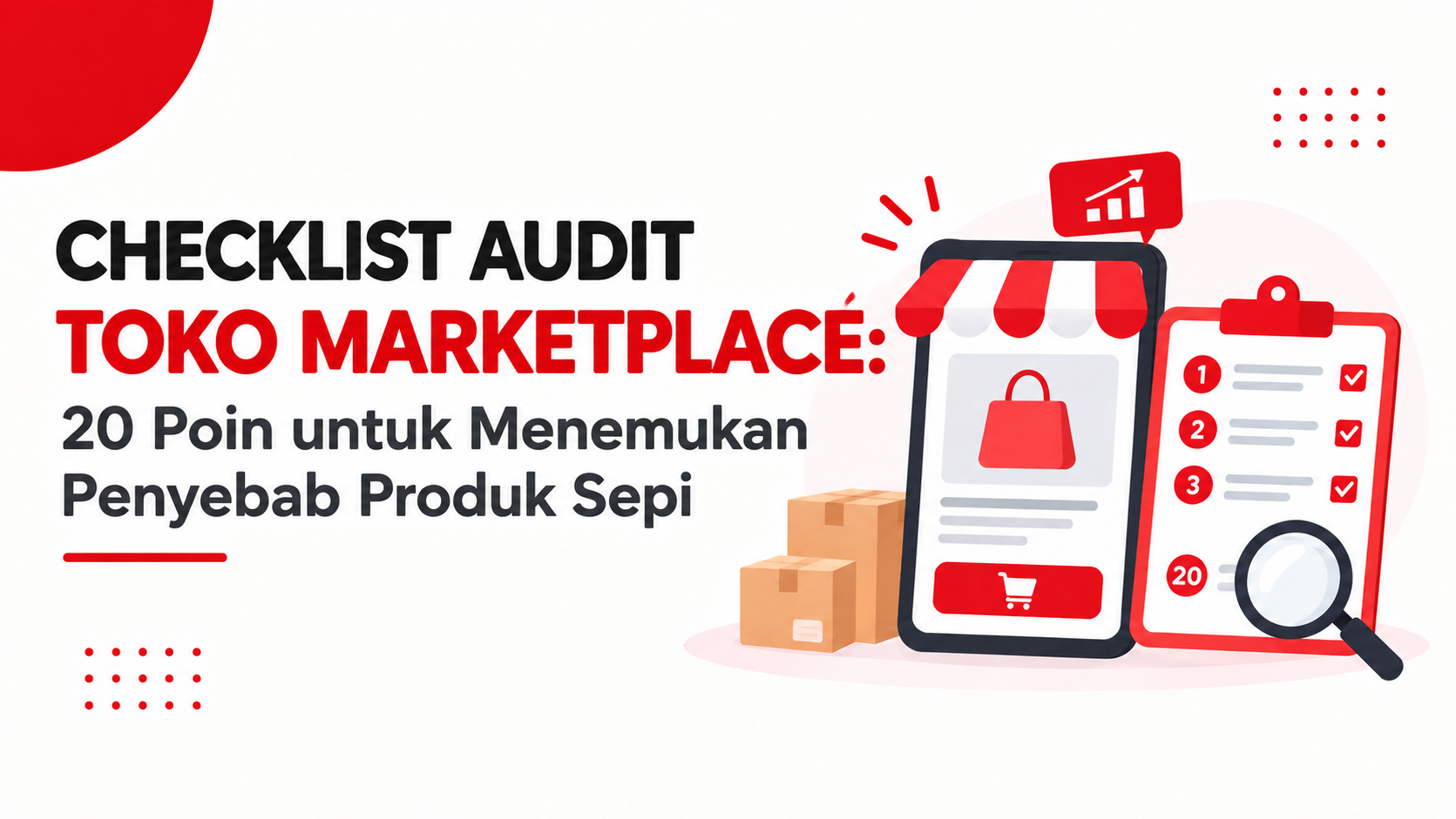 Audit toko marketplace 20 poin untuk menemukan penyebab produk sepi