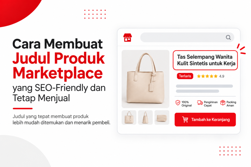 Judul produk marketplace SEO-friendly