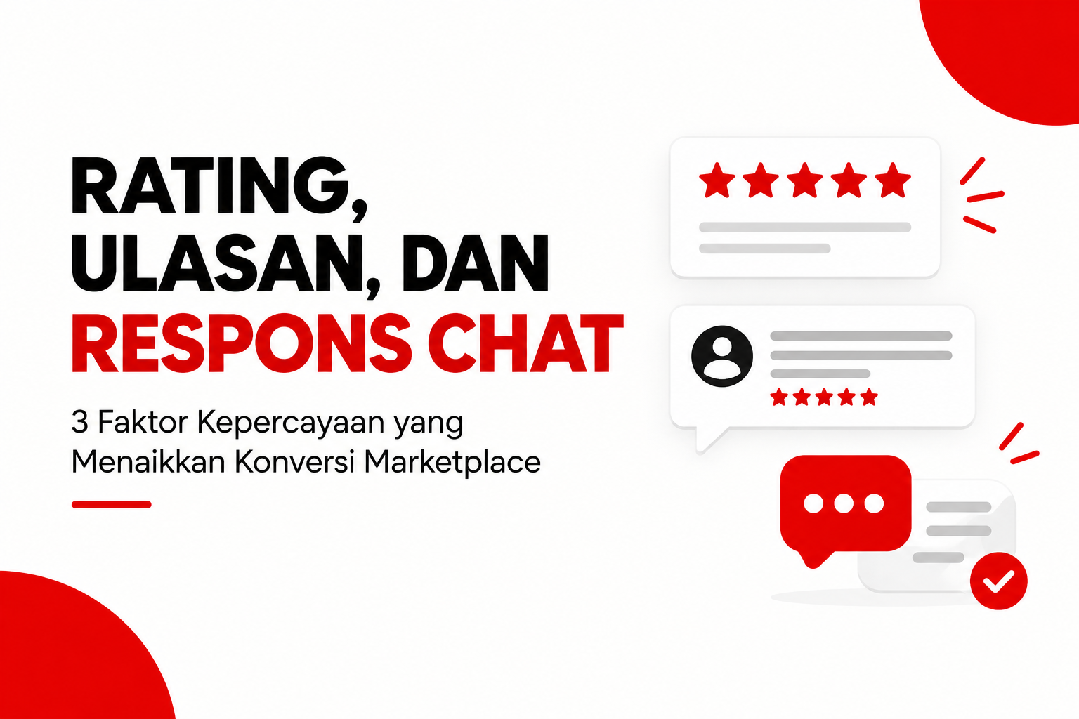Rating ulasan dan respons chat marketplace