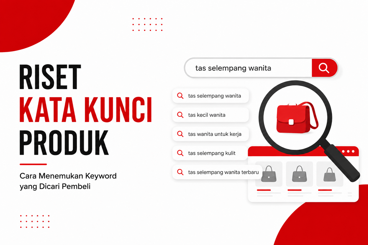 Riset kata kunci produk di marketplace